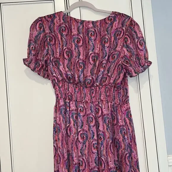 POLIN art MOI BNWT pink swirl patterned midi - Picture 8 of 8